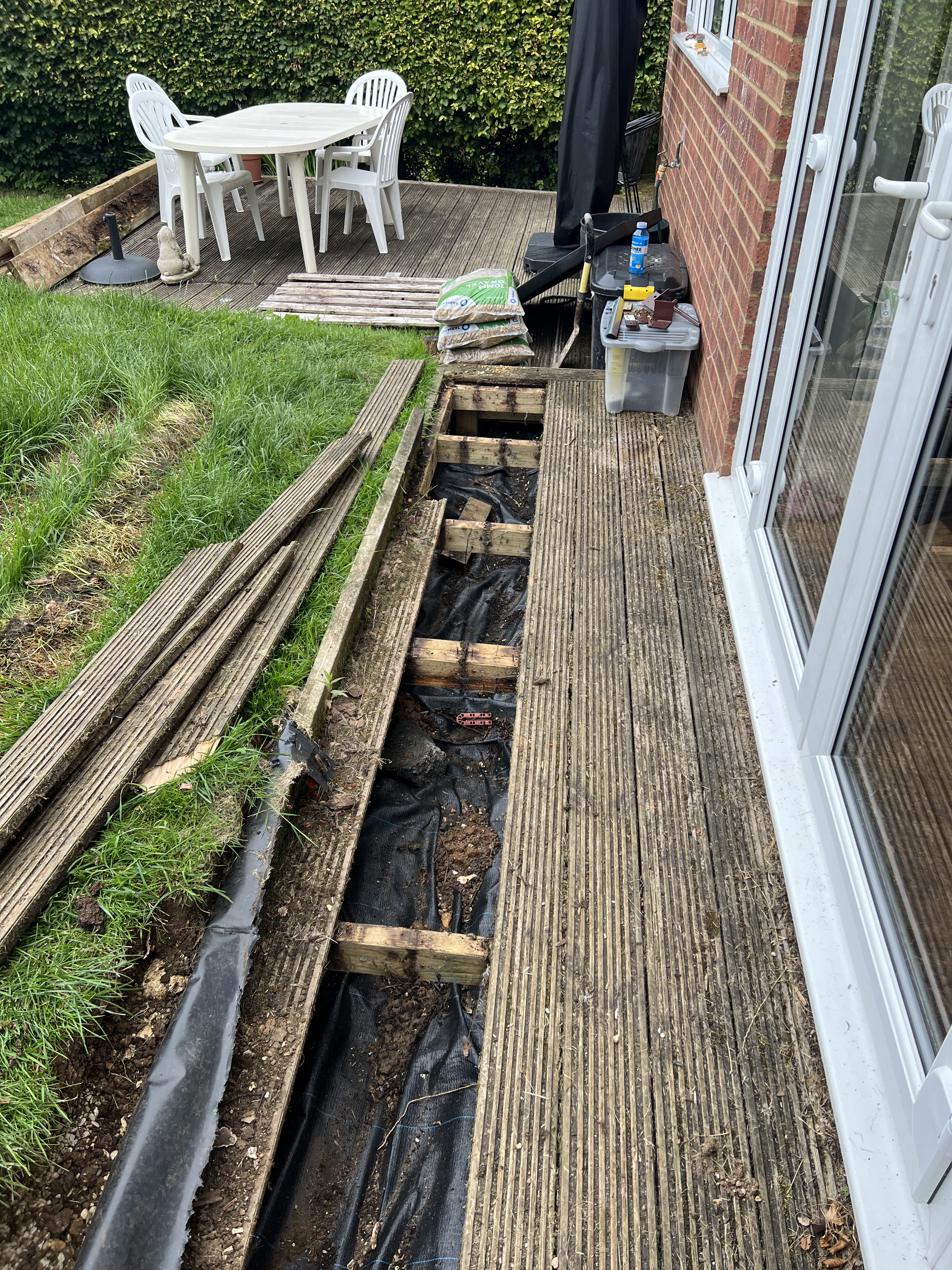Patio Decking Renovation 2 - before
